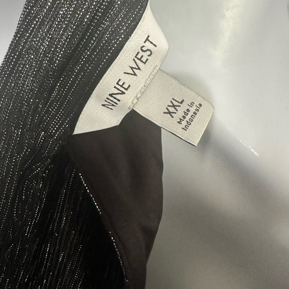 Nine West Metallic Pleated Halter Top XXL - Picture 5 of 5
